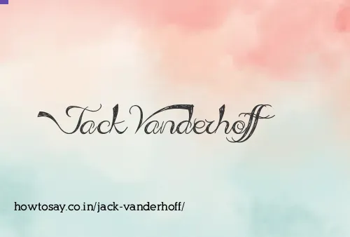 Jack Vanderhoff