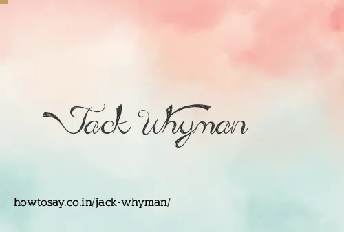 Jack Whyman