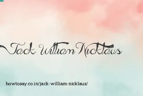 Jack William Nicklaus