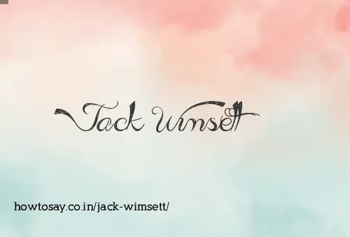 Jack Wimsett