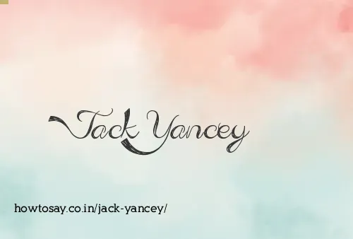 Jack Yancey