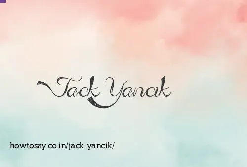 Jack Yancik