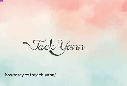 Jack Yann