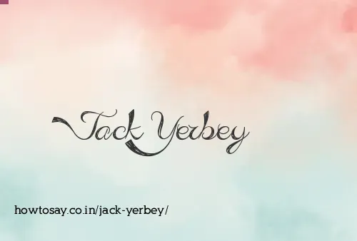 Jack Yerbey