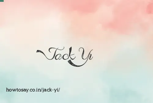 Jack Yi
