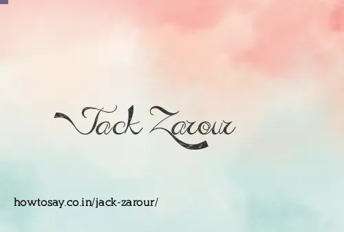 Jack Zarour