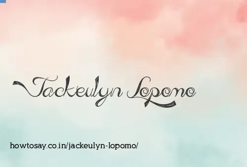 Jackeulyn Lopomo