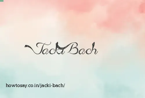 Jacki Bach