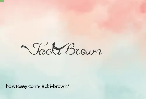 Jacki Brown