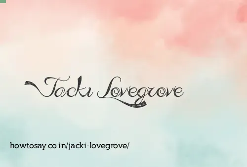 Jacki Lovegrove