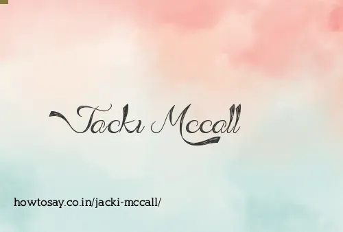 Jacki Mccall