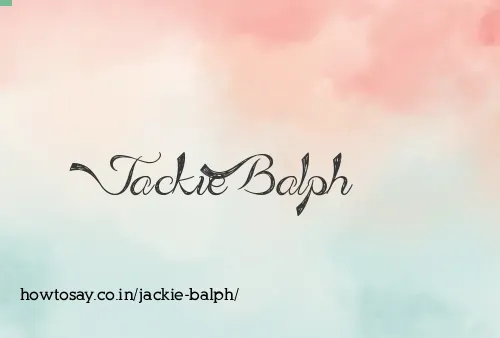 Jackie Balph