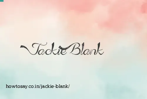 Jackie Blank