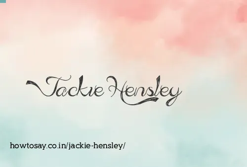 Jackie Hensley
