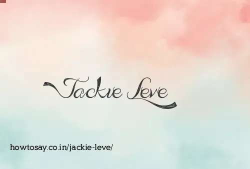 Jackie Leve