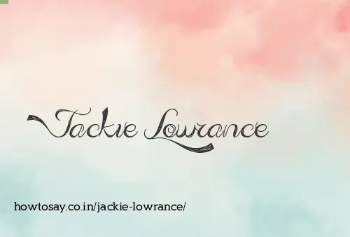 Jackie Lowrance
