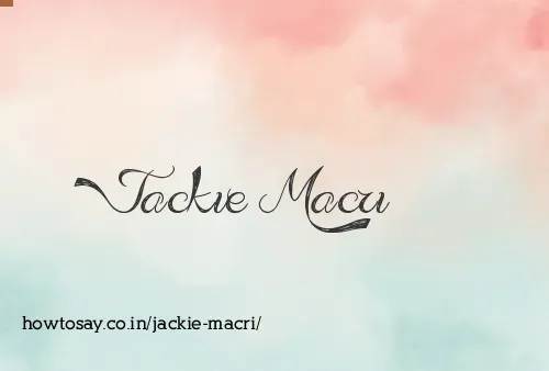 Jackie Macri