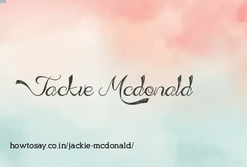 Jackie Mcdonald