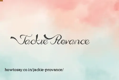Jackie Provance