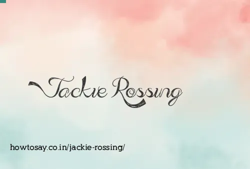 Jackie Rossing