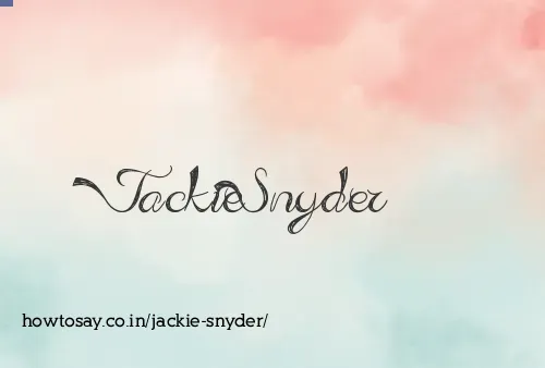 Jackie Snyder