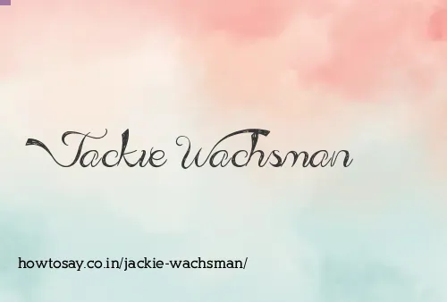Jackie Wachsman