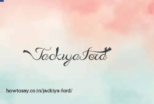 Jackiya Ford