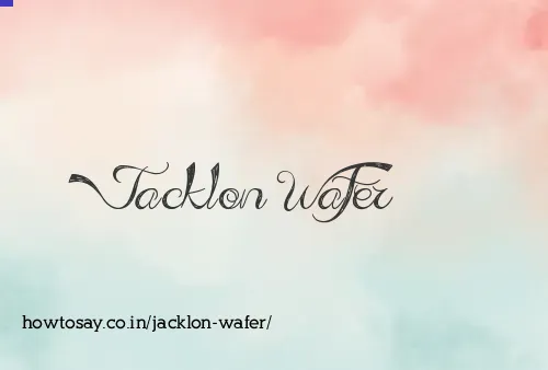 Jacklon Wafer