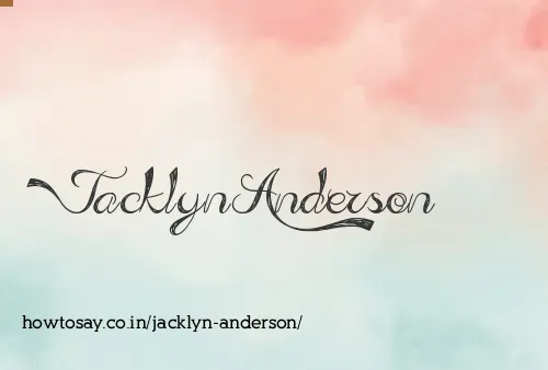 Jacklyn Anderson