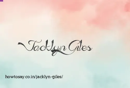 Jacklyn Giles
