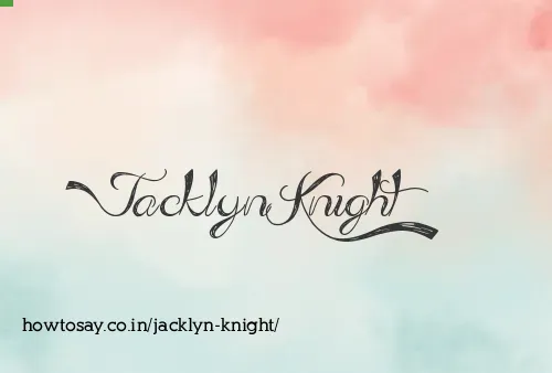 Jacklyn Knight
