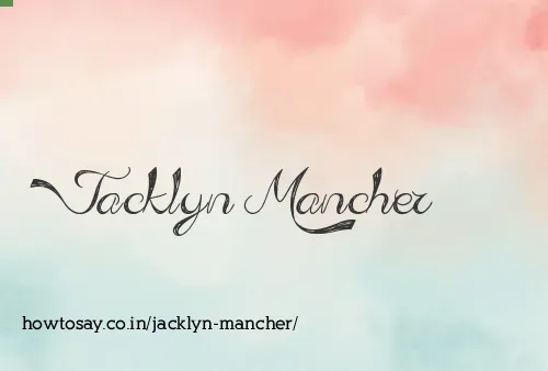 Jacklyn Mancher