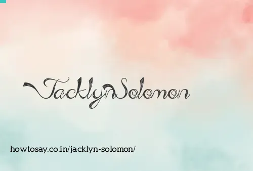 Jacklyn Solomon