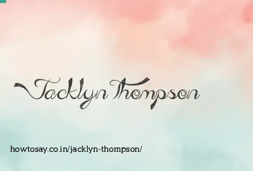 Jacklyn Thompson