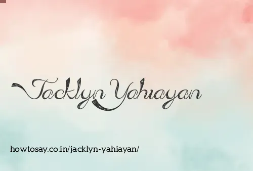 Jacklyn Yahiayan