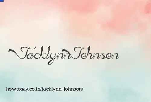 Jacklynn Johnson