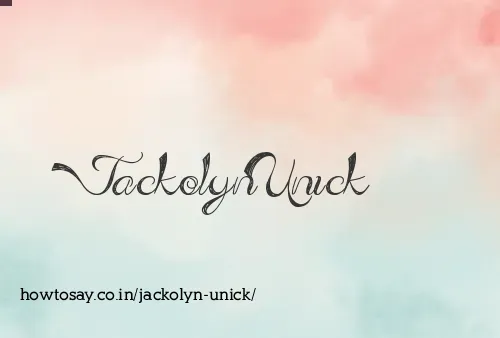 Jackolyn Unick