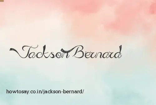 Jackson Bernard