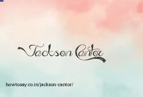 Jackson Cantor