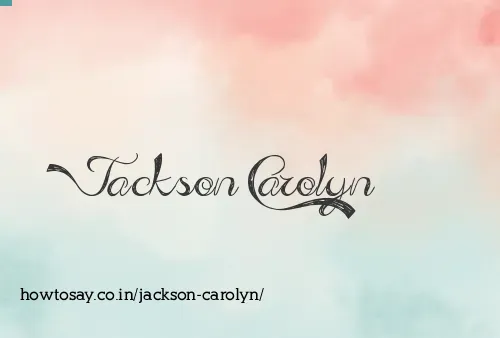 Jackson Carolyn