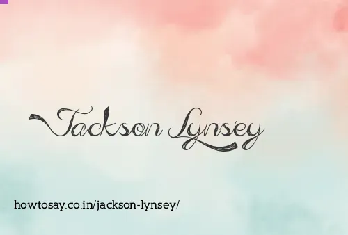 Jackson Lynsey