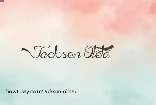 Jackson Oleta