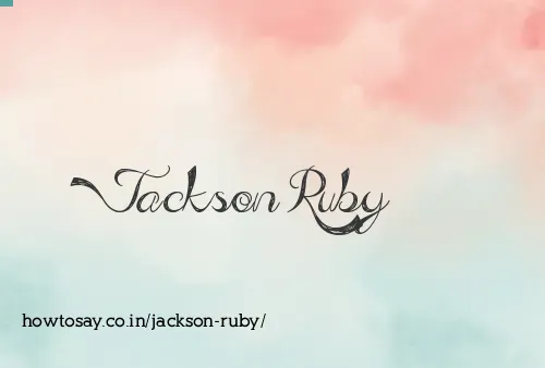 Jackson Ruby