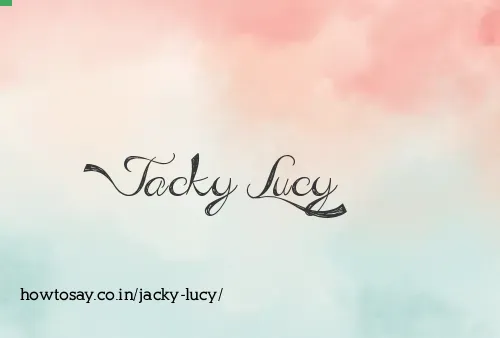 Jacky Lucy