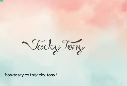Jacky Tony