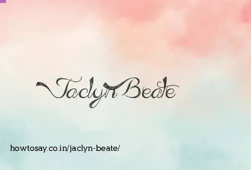 Jaclyn Beate