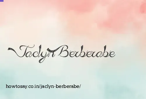 Jaclyn Berberabe