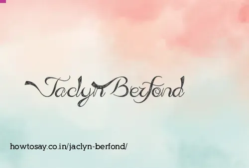 Jaclyn Berfond