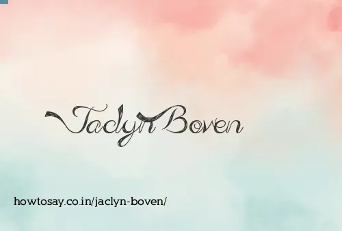 Jaclyn Boven