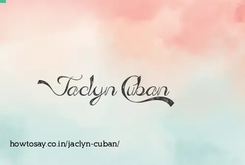 Jaclyn Cuban